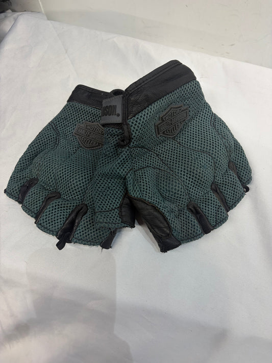 HARLEY DAVIDSON Fingerless Armored Mesh Textile GLOVES, 3XL
