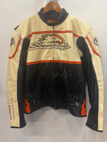 HARLEY DAVIDSON Screaming Eagle Perforated Leather JACKET, LRG