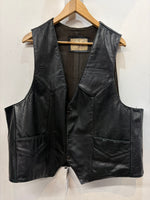 GENUINE LEATHER Fashion Leather VEST, XXL