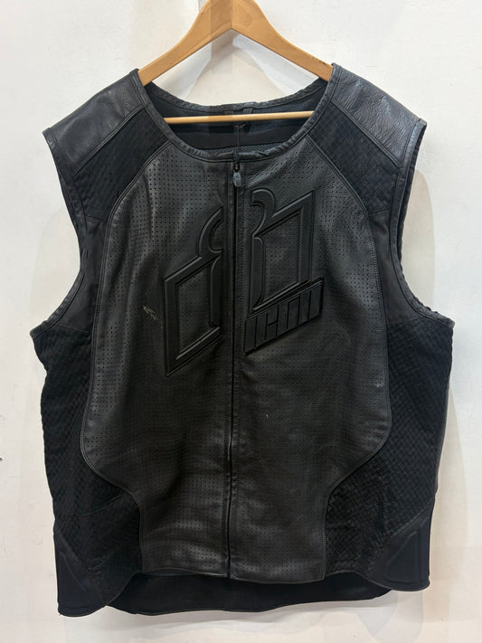 ICON Riding Leather VEST, 3XL