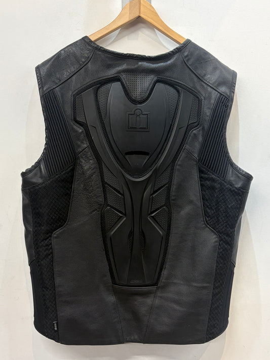 ICON Riding Leather VEST, 3XL
