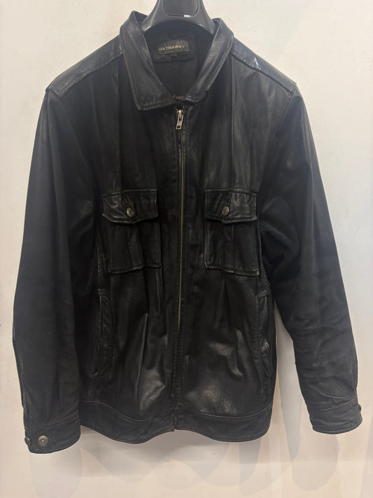 HATHAWAY Fashion Leather JACKET, XL