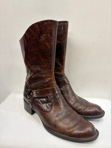 BORN CROWN Western Leather FOOTWEAR, 38.5