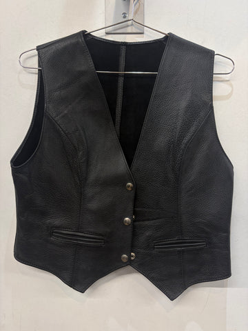 MACK'S LEATHERS Bar Leather VEST, MED