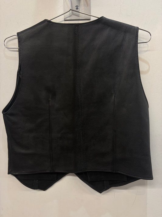 MACK'S LEATHERS Bar Leather VEST, MED