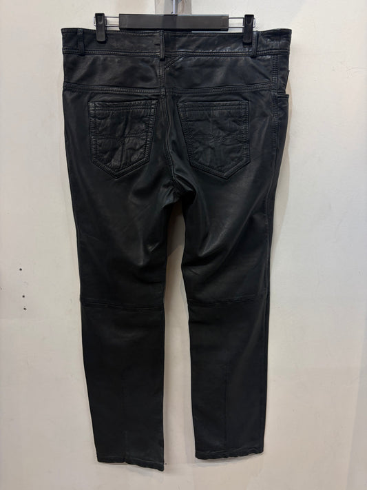 GRAND PRIX ORIGINAL Fashion Leather PANTS, 36