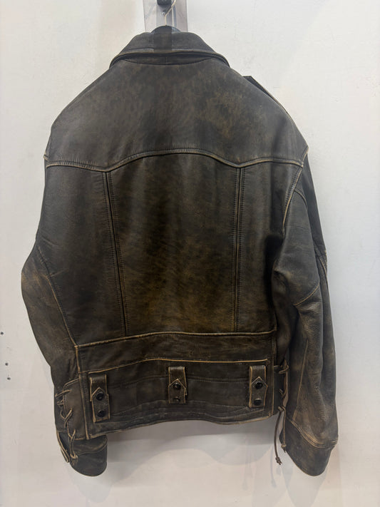 LEE TREVOR Flight Leather JACKET, XL
