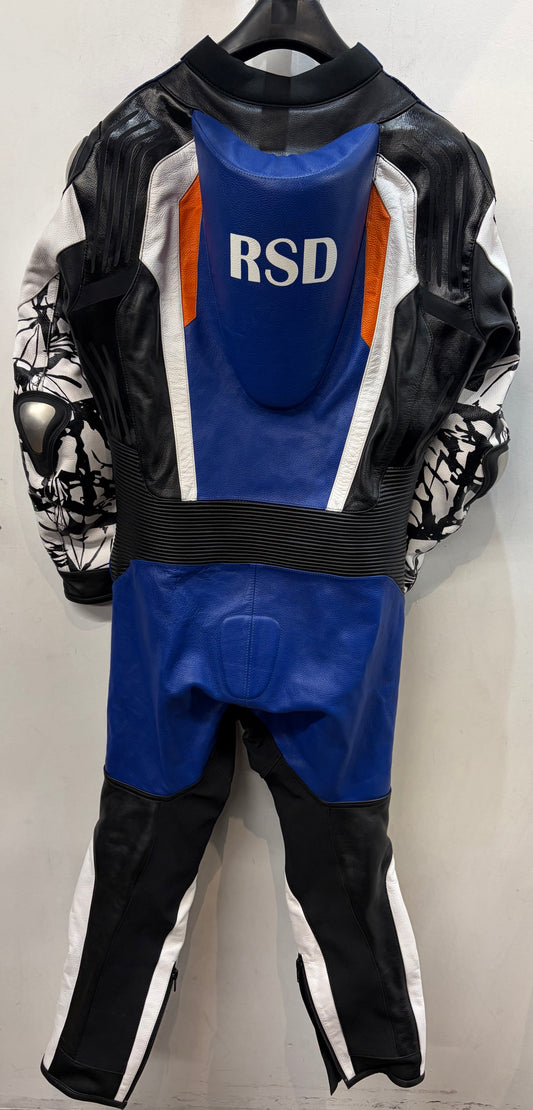 RUBBER SIDE DOWN One Piece Leather RACE SUIT, 4XL