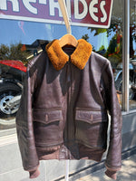 L.W FOSTER G-I flight jacket Leather JACKET, XS
