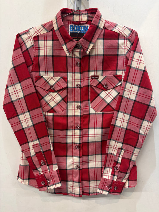 DIXXON Short Sleeve Button Up Textile SHIRT, SM