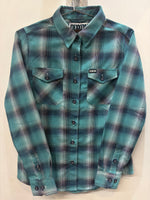DIXXON Long Sleeve Button Up Textile SHIRT, SM