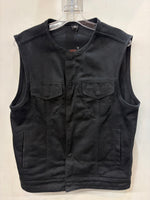 FIRST MFG Fashion Denim VEST, SM