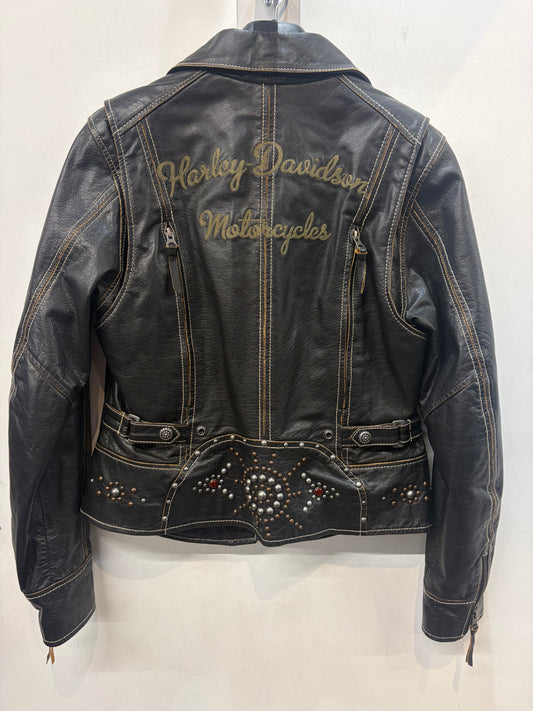 HARLEY DAVIDSON Fashion Leather JACKET, MED