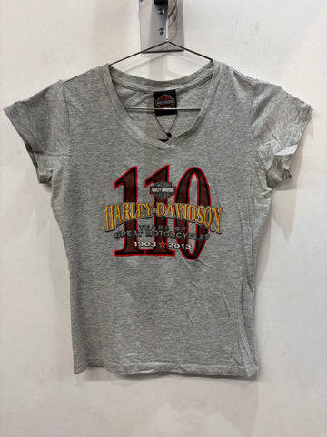 HARLEY DAVIDSON V Neck Textile SHIRT, MED