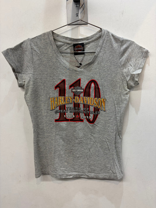 HARLEY DAVIDSON V Neck Textile SHIRT, MED