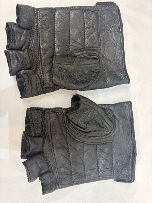 HARLEY DAVIDSON Fingerless Leather GLOVES, MED