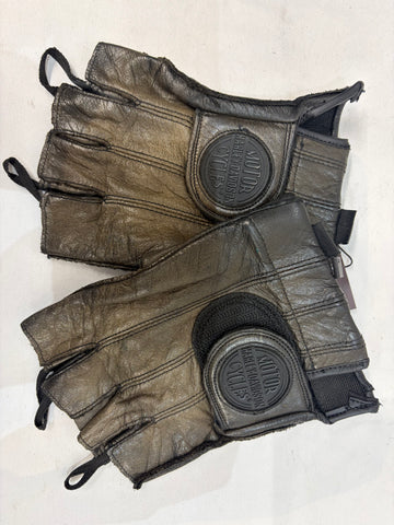 HARLEY DAVIDSON Fingerless Leather GLOVES, Med