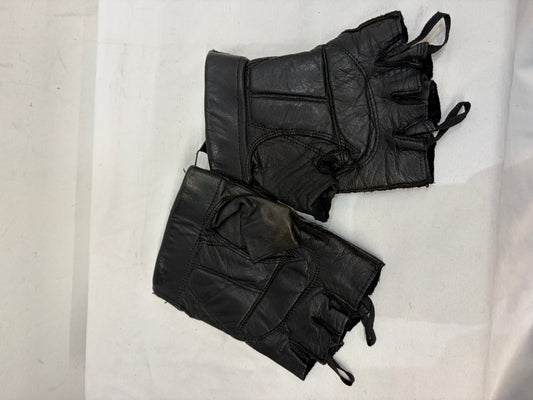 HARLEY DAVIDSON Fingerless Leather GLOVES, Med