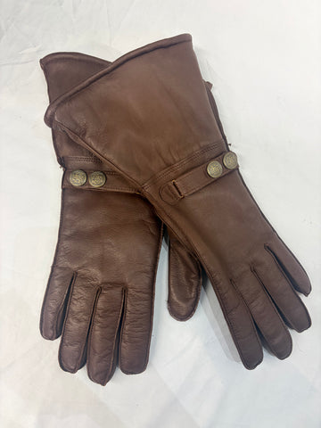 Chester Jefferies Gauntlet Leather GLOVES, SM