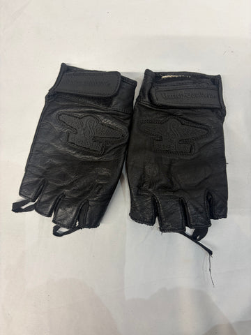 HARLEY DAVIDSON Fingerless Leather GLOVES, XS