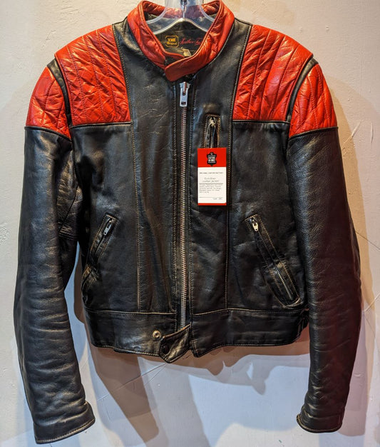 ORIGINAL LEATHER FACTORY Euro Biker Leather JACKET, LRG