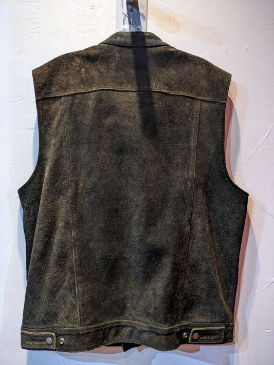 CRANK & STOKER Billy Club Suede VEST, XL