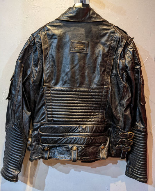 TD BOLT Fashion Biker Leather JACKET, XL