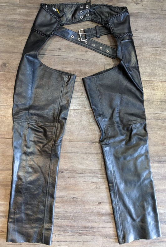 HIGHWAY HAWKS Classic Leather CHAPS, 24"