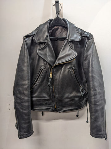CUSTOM Biker Classic Leather JACKET, SM