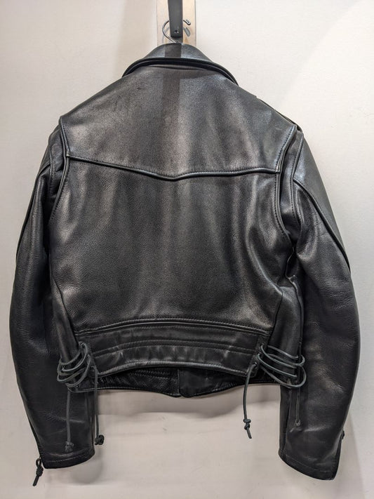 CUSTOM Biker Classic Leather JACKET, SM