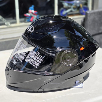 WCL FALCON Modular Full-Face HELMET R1441 Black Gloss  HELMET, MED