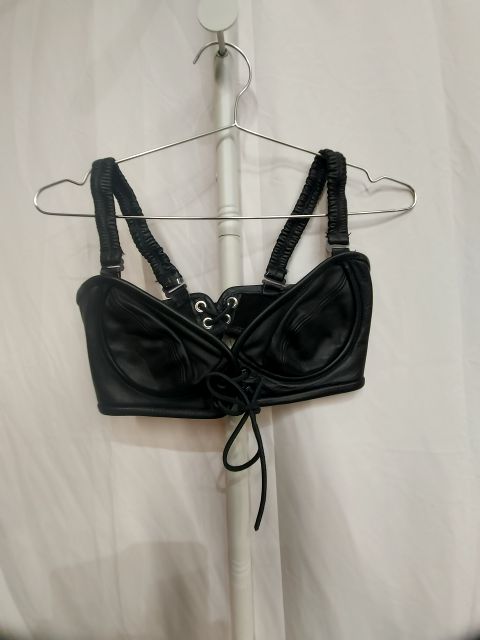 MACK'S LEATHERS Bikini Top Leather SHIRT, MED