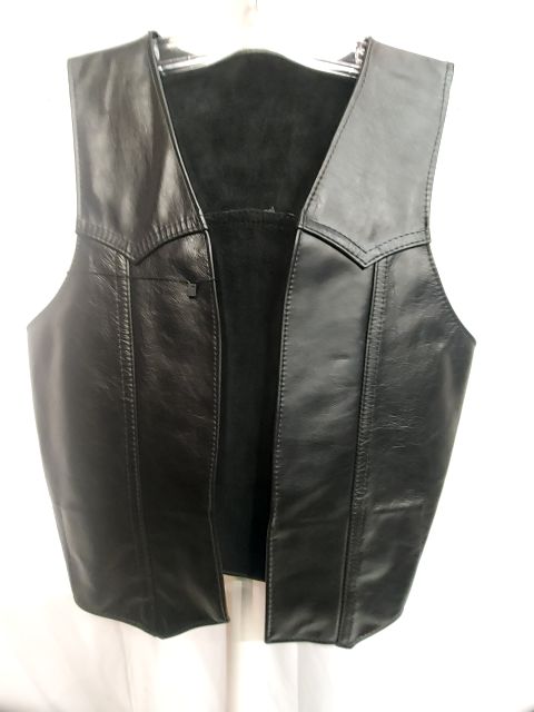 MACK'S LEATHERS Bar Leather VEST, MED