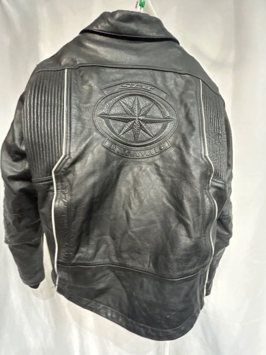 STAR MOTORCYCLES Vintage Riding Leather JACKET, LRG