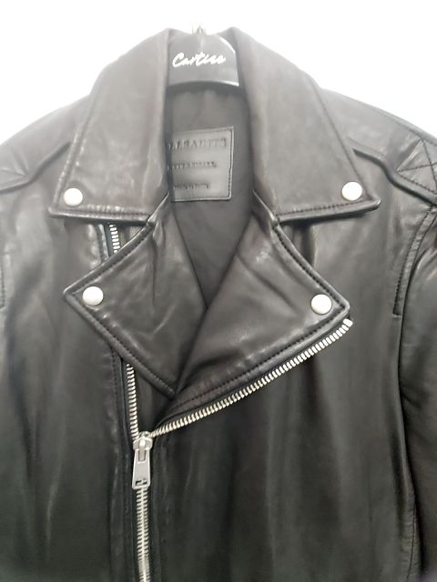 ALL SAINTS Milo Desserto Leather JACKET, XS