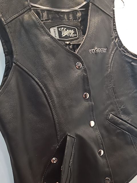 VICTORY Gambler Leather VEST, MED