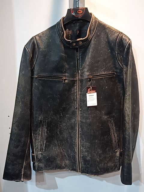 DANIER Cafe Racer Leather JACKET, XXL