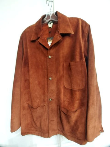 A.P.C. Vintage Overshirt Suede SHIRT, MED