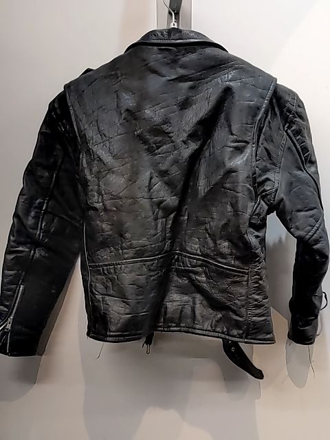 DIAMOND LEATHER Biker Classic Leather JACKET, MED