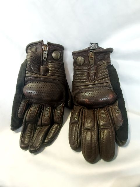 UNBRANDED Riding Armored Leather GLOVES, MED