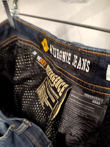 RESURGENCE Straight Fit Denim PANTS, 38