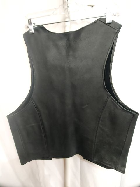 MACK'S LEATHERS Bar Leather VEST, LRG