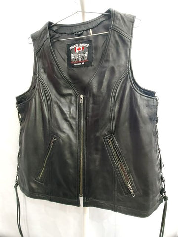 JACK'S LEATHER Riding Leather VEST, LRG