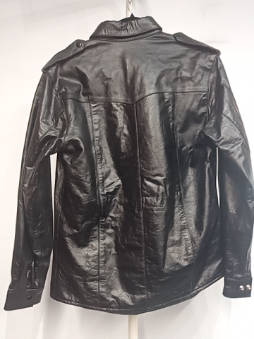 UNBRANDED Long Sleeve Uniform Leather SHIRT, SM