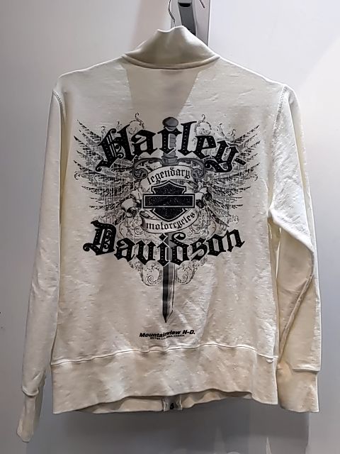 HARLEY DAVIDSON Zip Front Turtleneck Textile SHIRT, MED