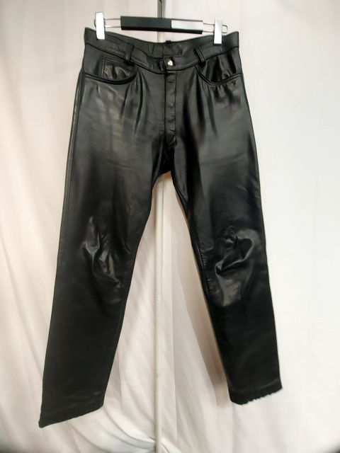 MACK'S LEATHERS 5 Pocket Jean style Leather PANTS, 32