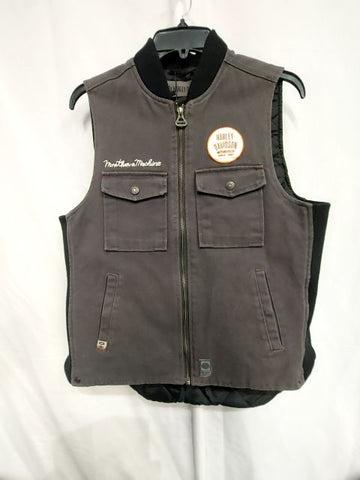 HARLEY DAVIDSON Club Style Canvas VEST, MED
