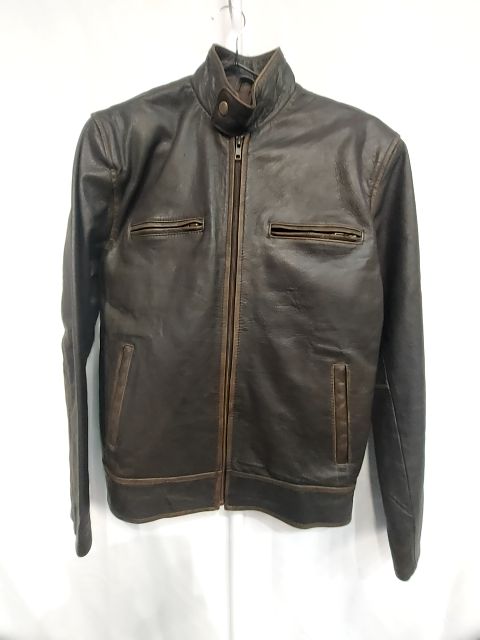 FLESH AND HIDE Fashion Cafe Racer Leather JACKET, SM