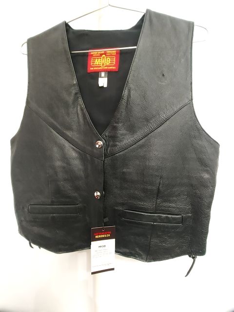 MOB Western Biker Leather VEST, MED