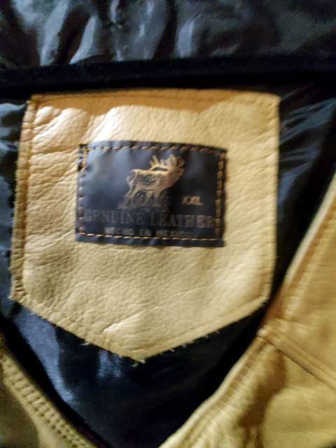 UNBRANDED Western Gambler Leather VEST, XXL